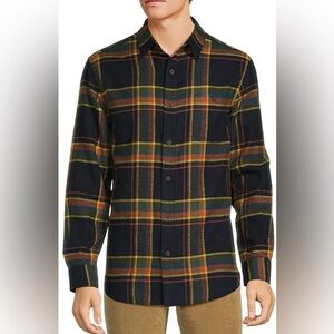 NWT Rowm Big&Tall Nomad Collection Long Sleeve Flannel Button Down Shirt,size4XB